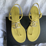 CHANEL Sandals Chanel 20S Yellow Sandals Size 39 -Knockoff
