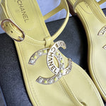 CHANEL Sandals Chanel 20S Yellow Sandals Size 39 -Knockoff
