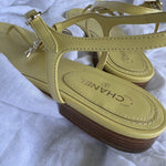 CHANEL Sandals Chanel 20S Yellow Sandals Size 39 -Knockoff
