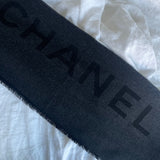 CHANEL Scarf Black Chanel Cashmere Scarf - Black -Knockoff
