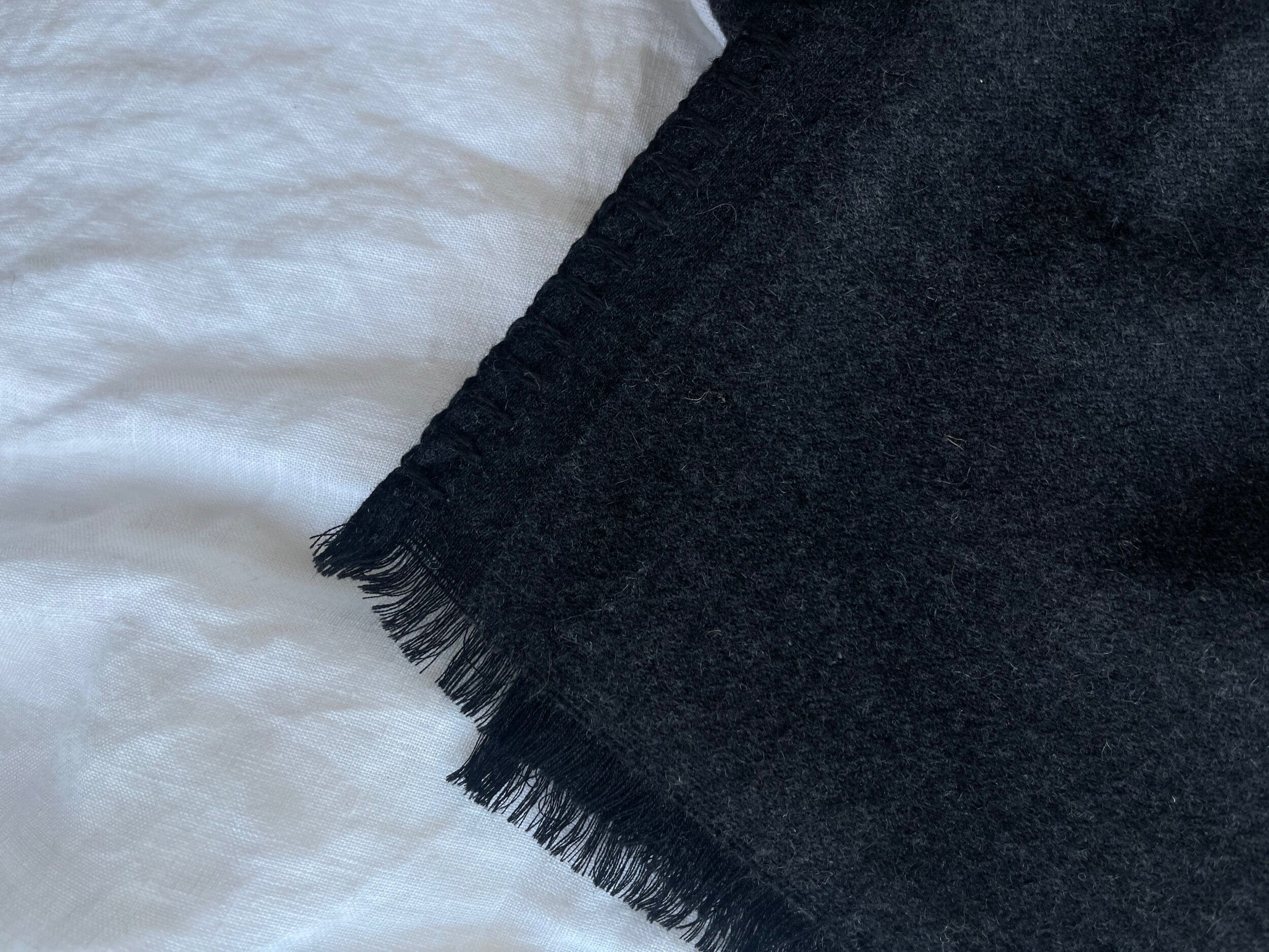 CHANEL Scarf Black Chanel Cashmere Scarf - Black -Knockoff
