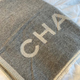 CHANEL Scarf Grey Chanel Cashmere Scarf - Grey -Knockoff
