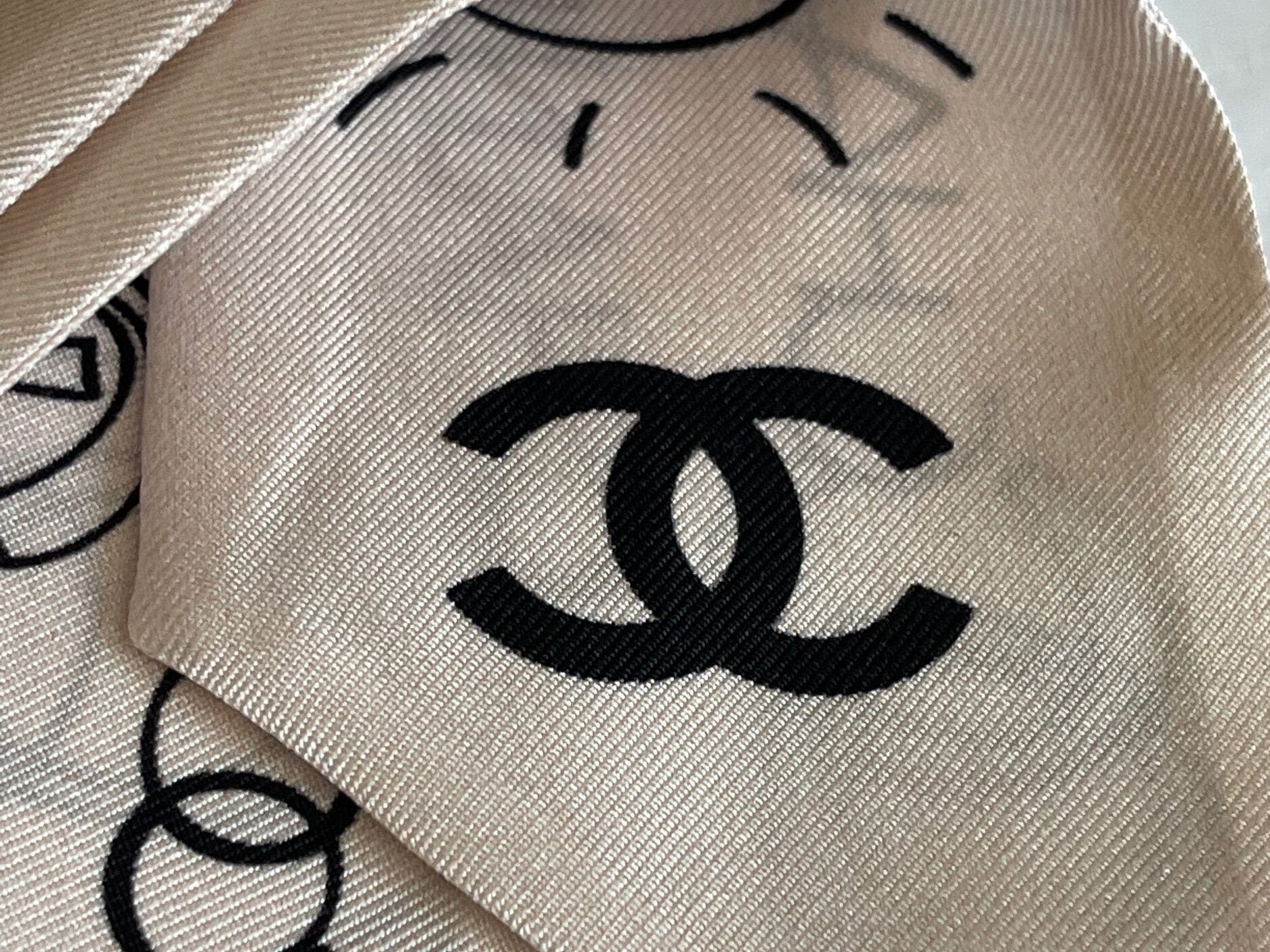 CHANEL Scarf Rose Clair Scarf Twill -Knockoff
