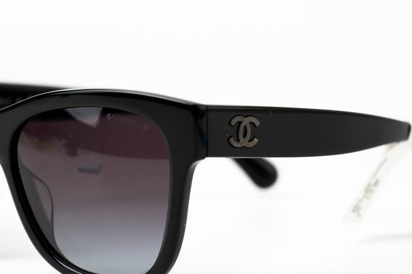 CHANEL Sunglasses Black Black CC Sunglasses 5380-A -Knockoff
