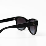 CHANEL Sunglasses Black Black CC Sunglasses 5380-A -Knockoff
