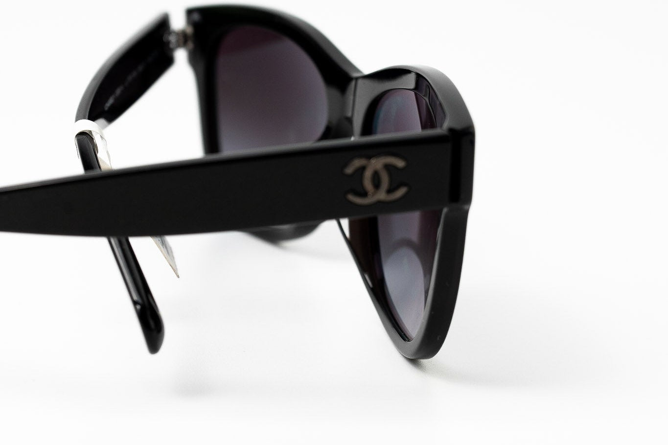 CHANEL Sunglasses Black Black CC Sunglasses 5380-A -Knockoff
