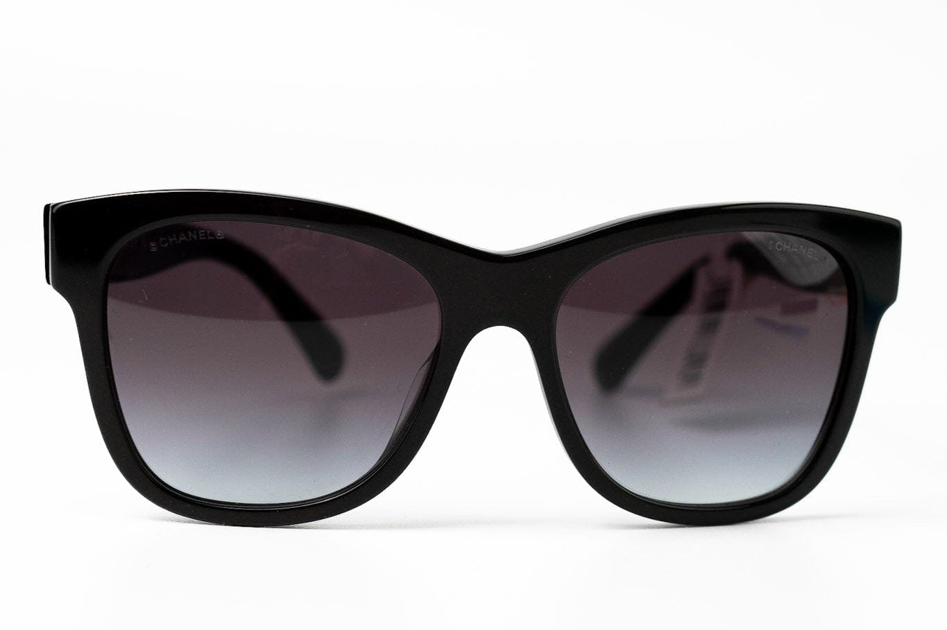 CHANEL Sunglasses Black Black CC Sunglasses 5380-A -Knockoff
