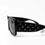 CHANEL Sunglasses Black Black CC Sunglasses 5483-A gold cc -Knockoff
