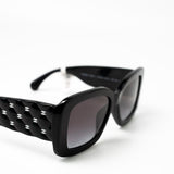 CHANEL Sunglasses Black Black CC Sunglasses 5483-A -Knockoff
