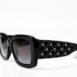 CHANEL Sunglasses Black Black CC Sunglasses 5483-A -Knockoff
