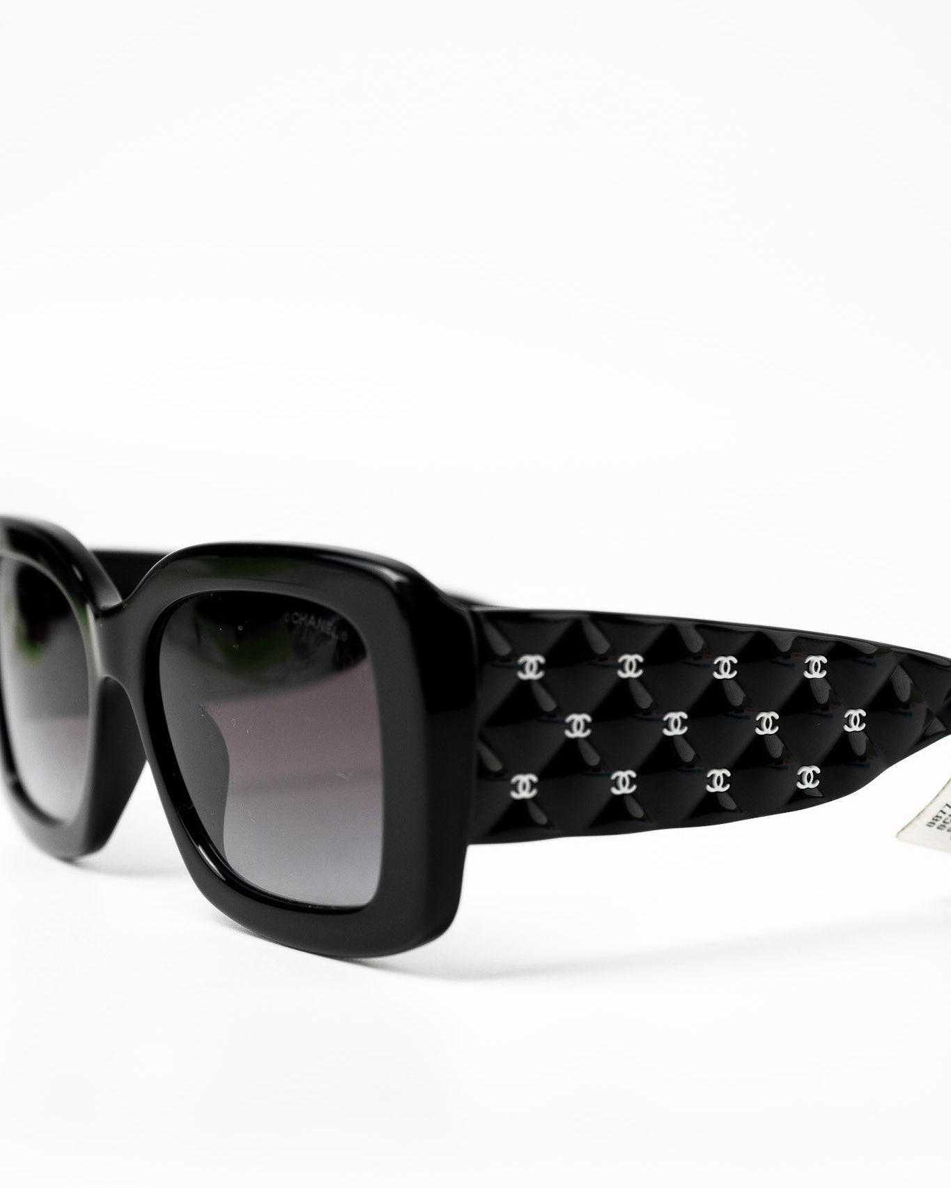 CHANEL Sunglasses Black Black CC Sunglasses 5483-A -Knockoff
