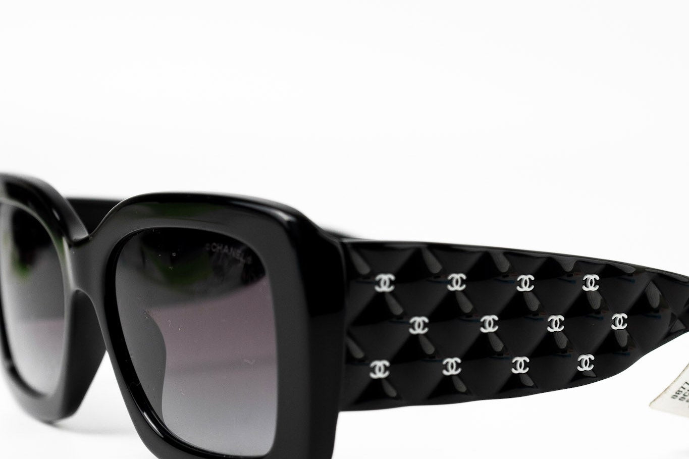 CHANEL Sunglasses Black Black CC Sunglasses 5483-A -Knockoff
