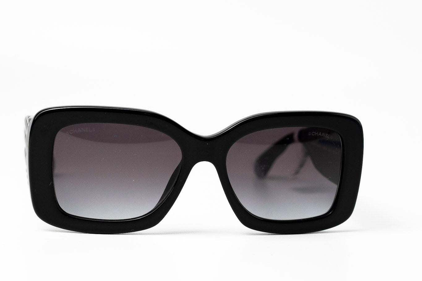 CHANEL Sunglasses Black Black CC Sunglasses 5483-A -Knockoff
