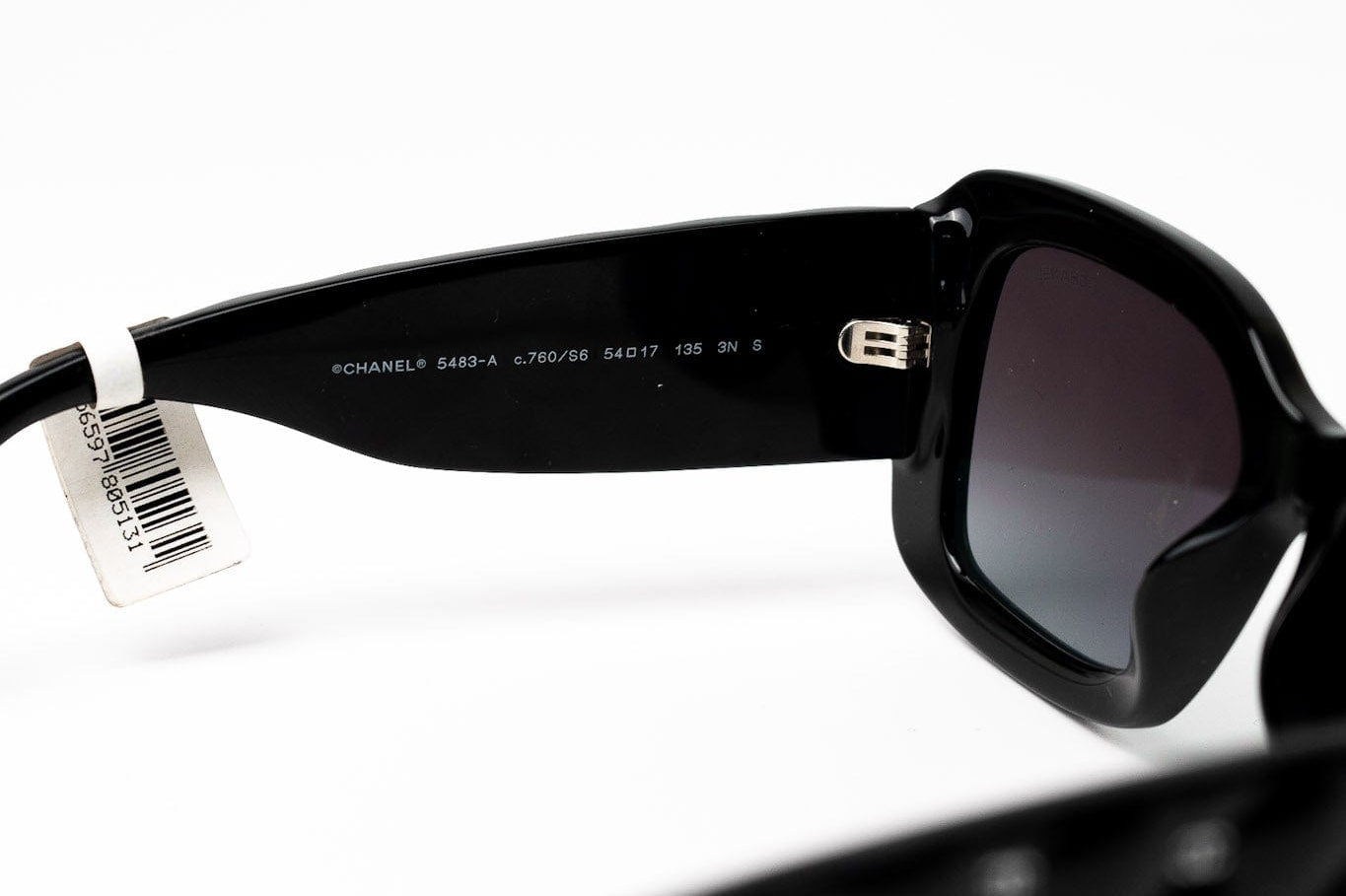 CHANEL Sunglasses Black Black CC Sunglasses 5483-A -Knockoff
