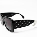 CHANEL Sunglasses Black Black CC Sunglasses 5483-A -Knockoff
