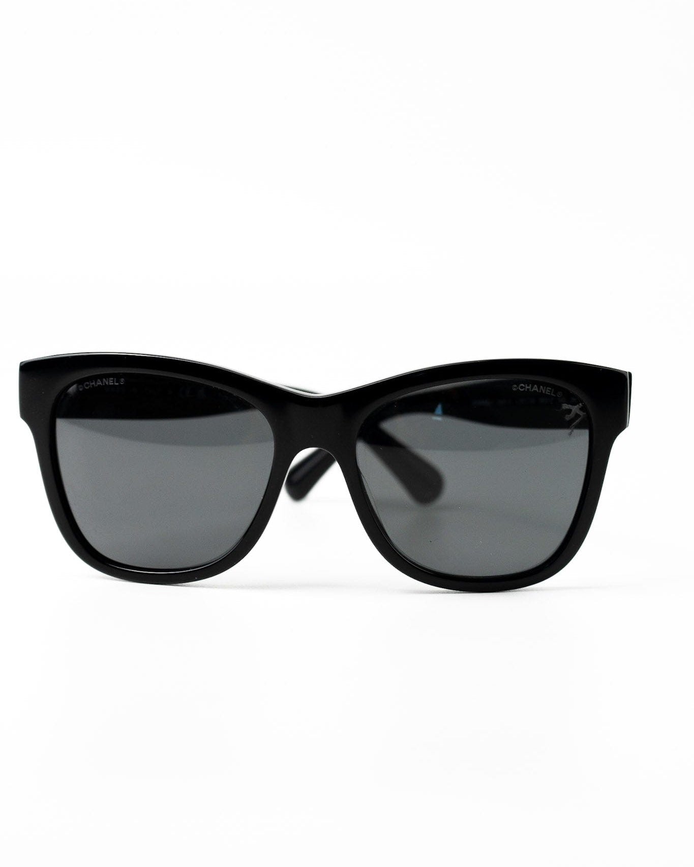 CHANEL Sunglasses Black CC Sunglasses 5380-A -Knockoff
