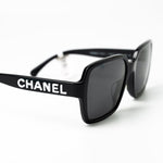 CHANEL Sunglasses Black CC Sunglasses 5408-A -Knockoff
