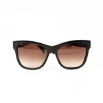 CHANEL Sunglasses Black Dark Brown CC Sunglasses 5380-A -Knockoff
