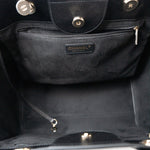 CHANEL Tote Black Caviar Studded Deauville Tote Medium/ Large Light Gold Hardware -Knockoff
