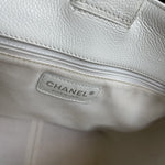 CHANEL Tote White Caviar Quilted Petite Shopping Tote -Knockoff
