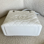 CHANEL Tote White Caviar Quilted Petite Shopping Tote -Knockoff
