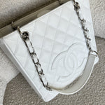 CHANEL Tote White Caviar Quilted Petite Shopping Tote -Knockoff
