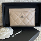 CHANEL Wallet 22A Dark Beige Caviar Quilted Card Holder LGHW -Knockoff
