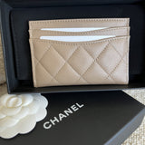 CHANEL Wallet 22A Dark Beige Caviar Quilted Card Holder LGHW -Knockoff
