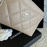 CHANEL Wallet 22A Dark Beige Caviar Quilted Card Holder LGHW -Knockoff
