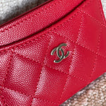 CHANEL Wallet 22S Red Caviar Quilted Card Holder LGHW -Knockoff
