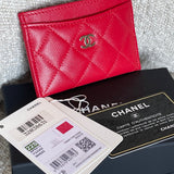 CHANEL Wallet 22S Red Caviar Quilted Card Holder LGHW -Knockoff
