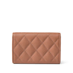 CHANEL Wallet Beige 23P Rose Beige Caviar Quilted Flap O Card Holder -Knockoff
