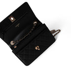 CHANEL Wallet Black Black 22C WOC Trendy CC Rose Gold Hardware -Knockoff
