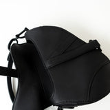 Christian Dior Handbag Black Dior Mini Ultramatte Black Saddle Bag Grained Calfskin Leather -Knockoff
