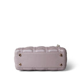 Christian Dior Handbag Lilac Mini Lady Dior Lotus Cannage Pale Lilac Pink Pearlescent Lambskin -Knockoff
