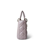 Christian Dior Handbag Lilac Mini Lady Dior Lotus Cannage Pale Lilac Pink Pearlescent Lambskin -Knockoff
