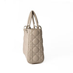 Christian Dior Handbag Small Lady Dior Beige Cannage Lambskin Bag -Knockoff
