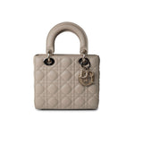 Christian Dior Handbag Small Lady Dior Beige Cannage Lambskin Bag -Knockoff
