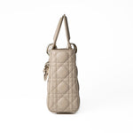 Christian Dior Handbag Small Lady Dior Beige Cannage Lambskin Bag -Knockoff
