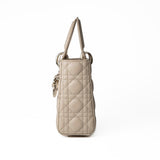 Christian Dior Handbag Small Lady Dior Beige Cannage Lambskin Bag -Knockoff
