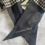 Christian Dior Scarf Dior 30 Montaigne Mitzah Scarf - Black and White -Knockoff
