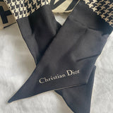 Christian Dior Scarf Dior 30 Montaigne Mitzah Scarf - Black and White -Knockoff
