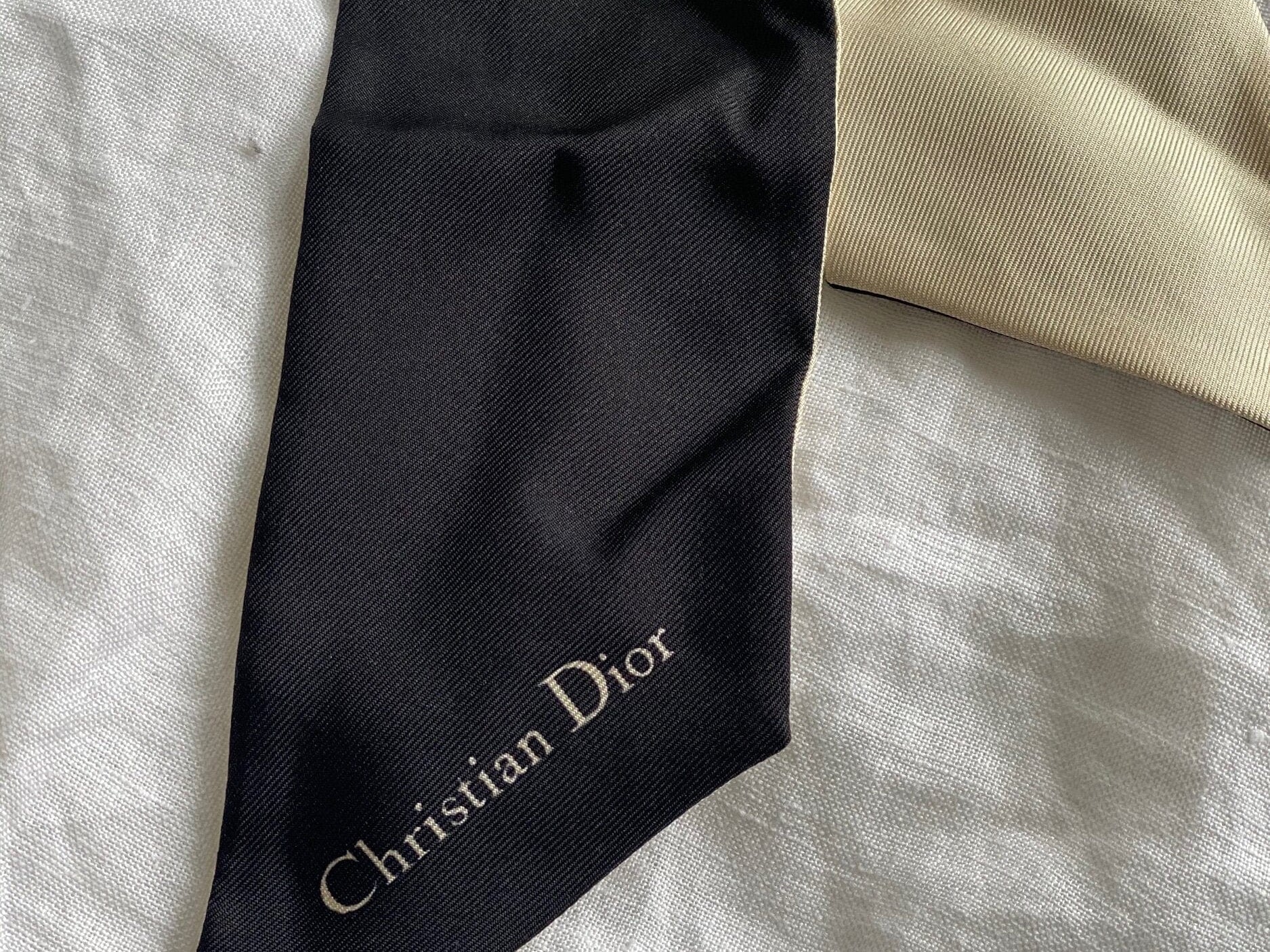 Christian Dior Scarf Dior 30 Montaigne Mitzah Scarf - Black and White -Knockoff
