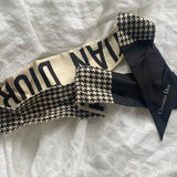 Christian Dior Scarf Dior 30 Montaigne Mitzah Scarf - Black and White -Knockoff
