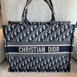 Christian Dior Tote Dior Blue Book Tote Oblique Medium -Knockoff
