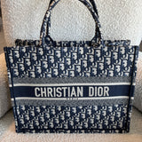 Christian Dior Tote Dior Blue Book Tote Oblique Medium -Knockoff
