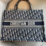 Christian Dior Tote Dior Blue Book Tote Oblique Medium -Knockoff
