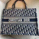 Christian Dior Tote Dior Blue Book Tote Oblique Medium -Knockoff
