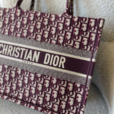 Christian Dior Tote Dior Burgundy Book Tote Medium -Knockoff
