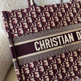 Christian Dior Tote Dior Burgundy Book Tote Medium -Knockoff
